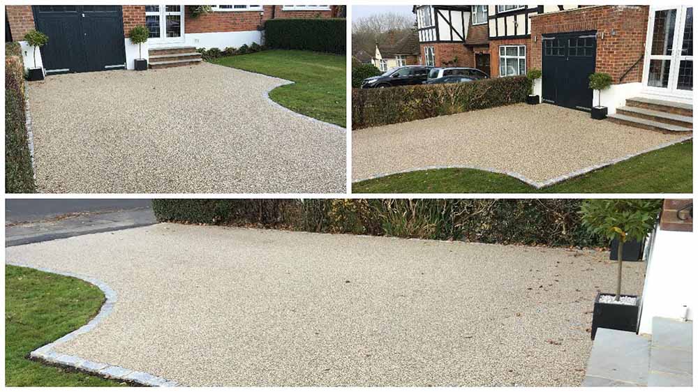 Harrow Drive re surfaced with Resin Bound aggregate