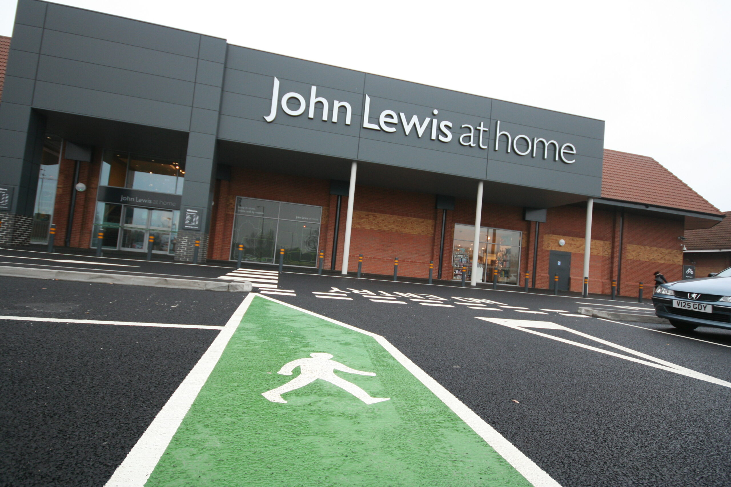 John Lewis car park line marking