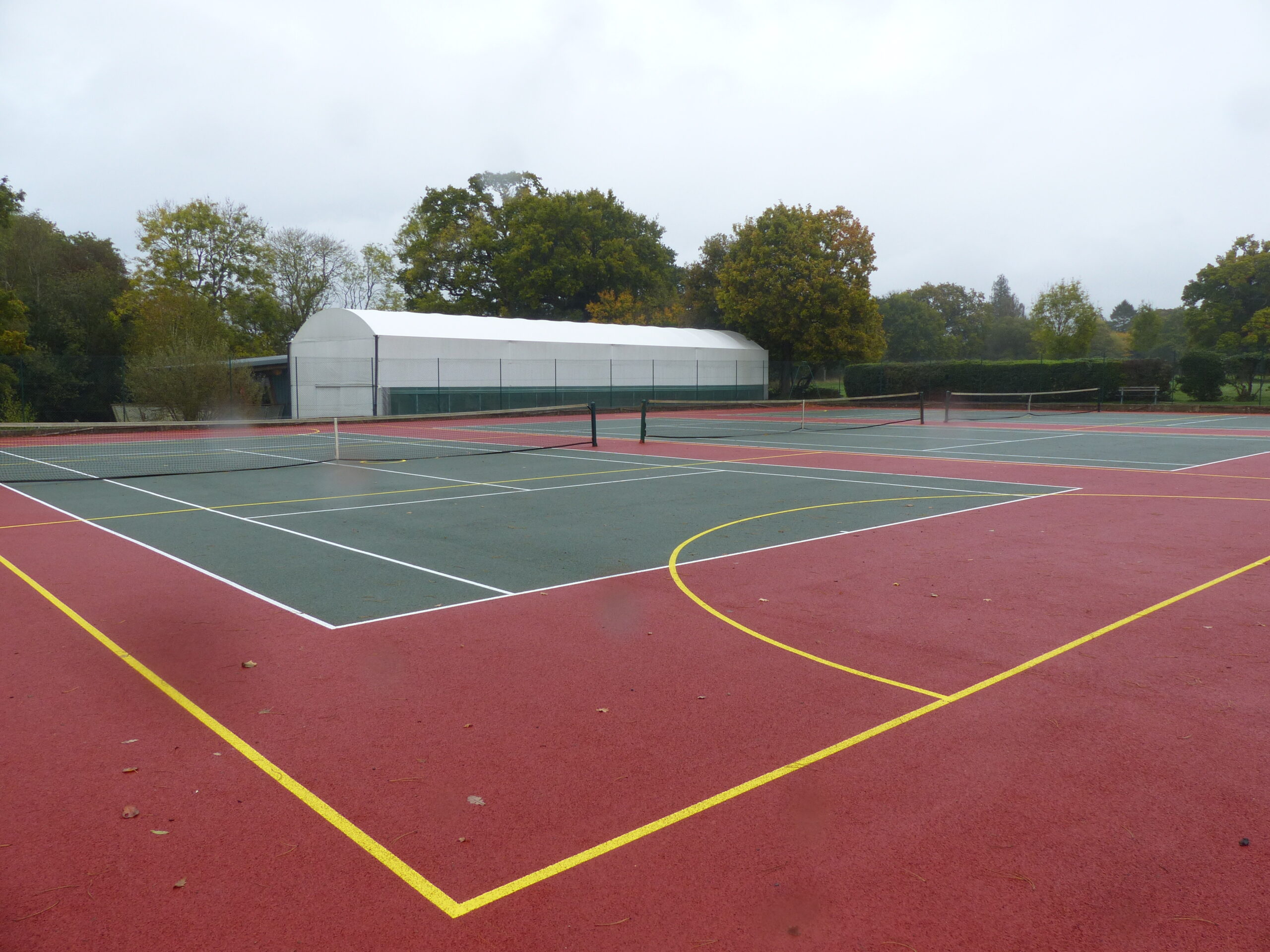 Cranleigh School tennis courts three courts